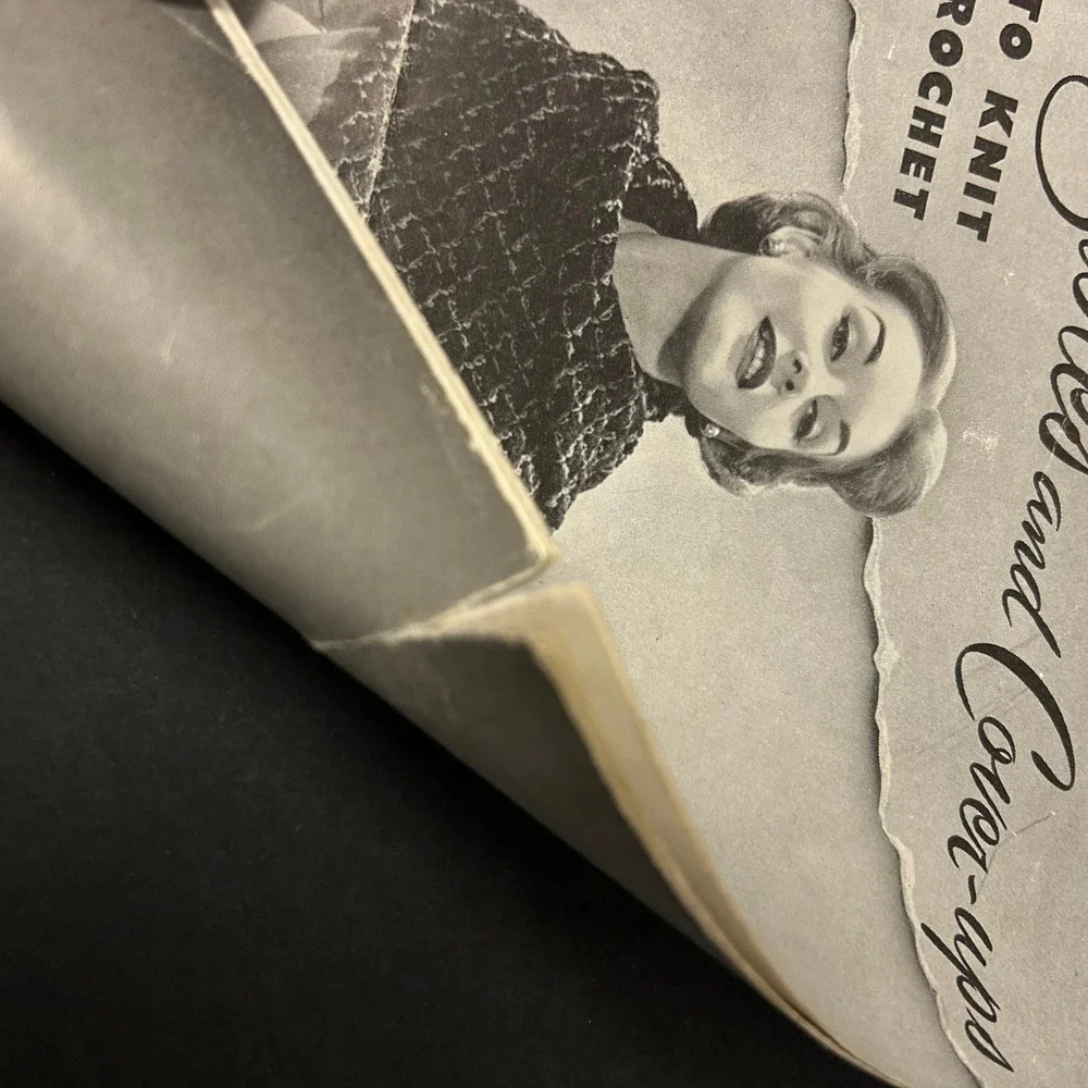 Vintage 1950s Knitting‎ Crochet Pattern Booklet Lot 1950s Good